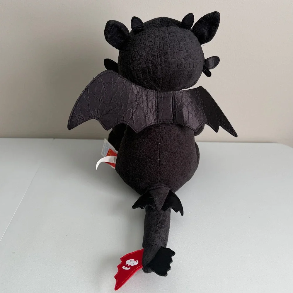Build-A-Bear Toothless Night Fury Plush DreamWorks Dragons Black w/ wings 2016